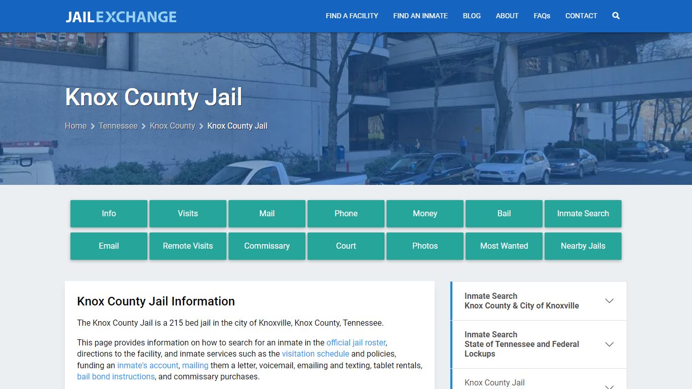 Knox County Jail, TN Inmate Search, Information - Jail Exchange